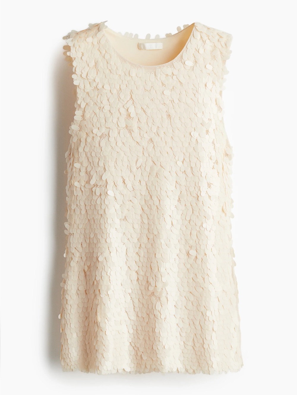 H&M Women's Cream Sequined
Sleeveless Top
